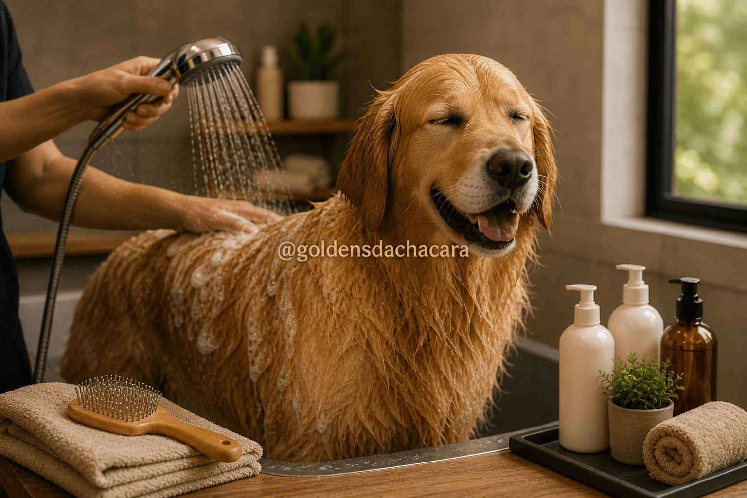 Banho e tosa em Golden Retriever: cuidados essenciais